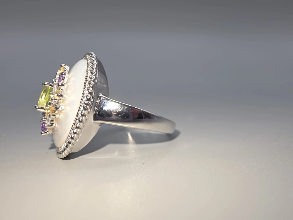 Silberringe mit Cabochon & Farbsteinen Ankauf