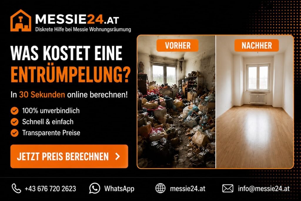 Schnelle Hilfe mit Herz – Messie Entrümpelung Wien & NÖ bei einer diskreten und professionellen Räumung