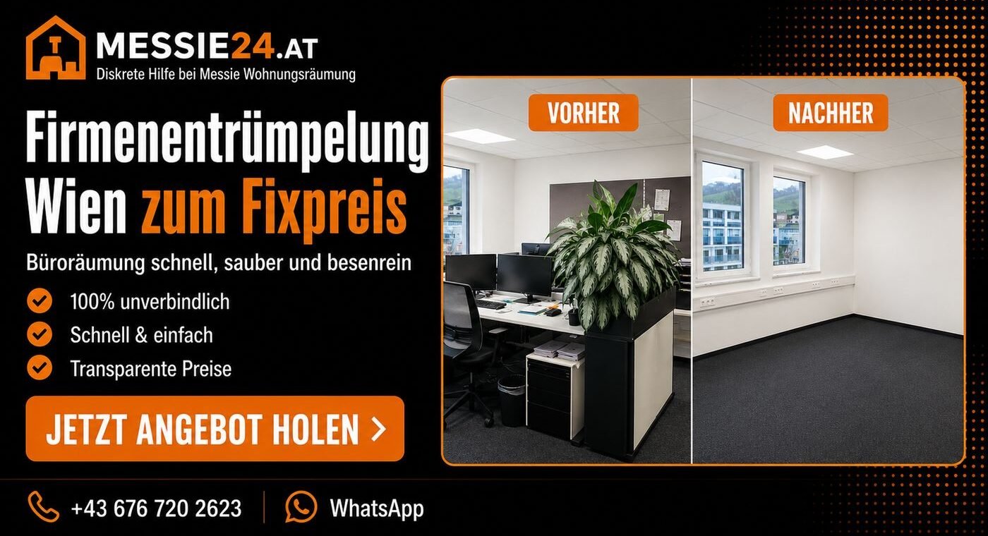 Firmenentrümpelung Wien zum Fixpreis – schnell und zuverlässig